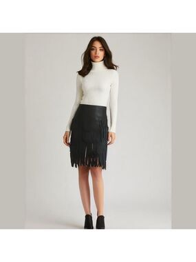 Women's JS Collections Skirt, Size 8, Black